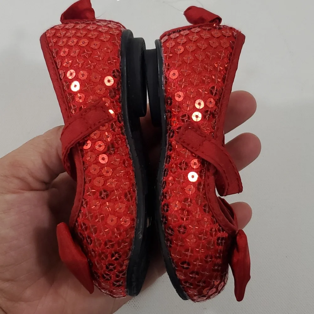 Ruby red dress shoes baby girl size 3